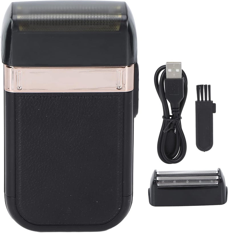 woobles Electric Foil Shaver, 2 in 1 Dual Purpose Low Noise Mens Shaver, Powerful Motor Stainless Steel Blade Portable Durable Barber Shaver - Image 1